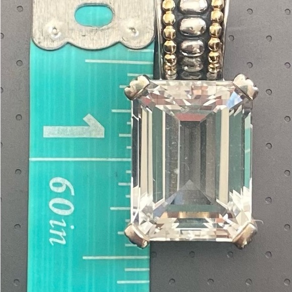 Lagos Caviar White Topaz Necklace Charm Enhancer - Picture 5 of 5